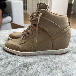 Nike wedge sky high dunk sneakers